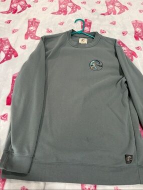 O'Neill Men's Crewneck Sweater in Slate Gray with Wave Logo